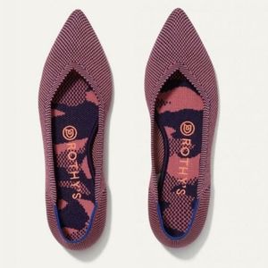 Rothy's Point in Rose Double Stitch